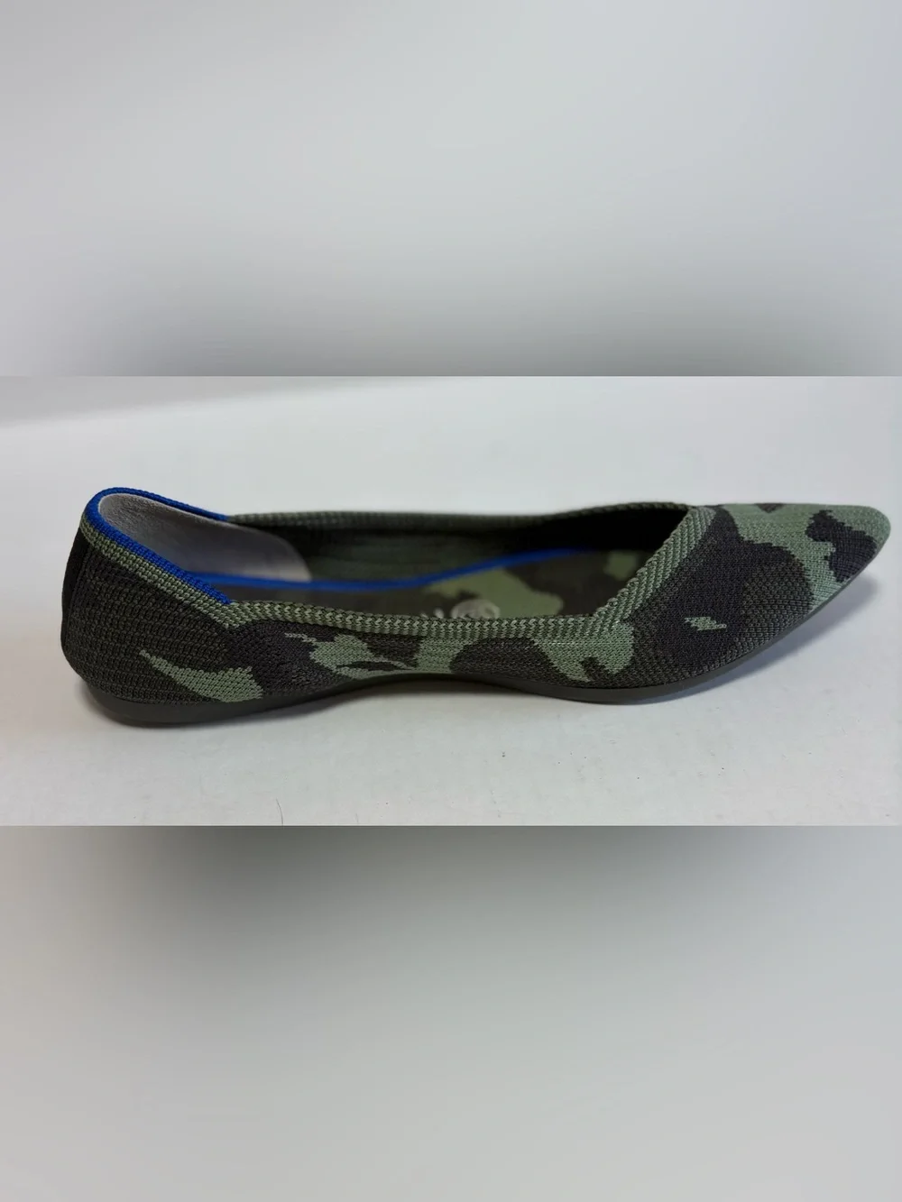 Rothy’s The Point Camo Knit Flats Women’s US 8 EU 38.5 Green Camouflage Pointed